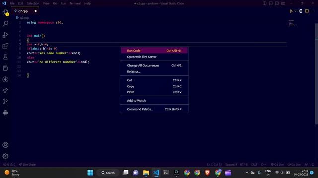 Check whether two numbers are equal or not without using == operator || competitive programming смотреть онлайн