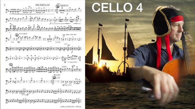 CCP15 Pirates Medley CELLO 4 PREVIEW choose your part смотреть онлайн