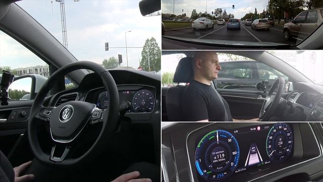 Volkswagen e-Golf Traffic Jam Assist - real test :: [1001cars] смотреть онлайн