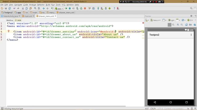 #36 Android Programming Tutorials For Intermediates -Customized Navigation drawer part 2 (2017) смотреть онлайн