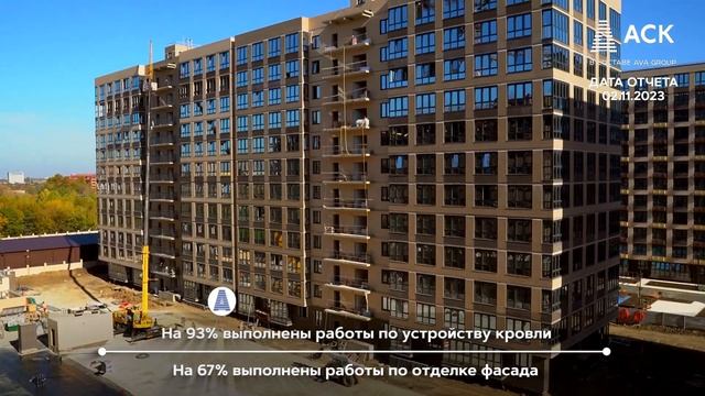ЖК Небо Краснодар ➤видео отчет о ходе строительства новостройки в мкр ЭНКА на 2 ноября 2023 ?АСК смотреть онлайн