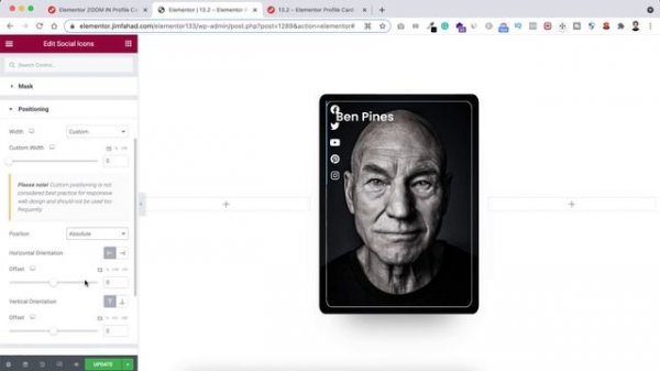 Amazing Elementor ZOOM IN Profile Card Effect | WordPress Elementor Pro Tutorial | Elementor Tricks