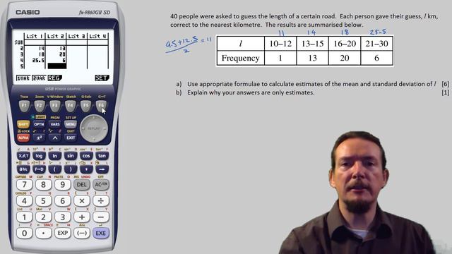 Continuous Data? Mean & Standard Deviation Casio Graphic Calculator FX-9750gii FX-9860gii FX-CG50 смотреть онлайн