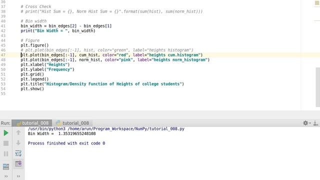 NumPy Tutorials : 010 : Histograms and Density Functions смотреть онлайн