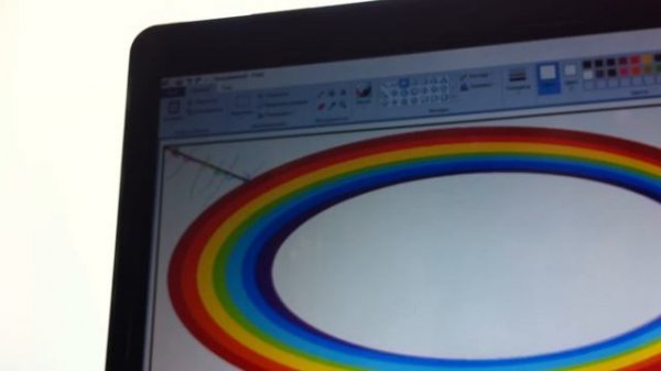 Как сделать радугу на компьютере через paint