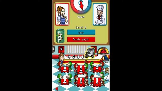 Diner Dash Sizzle And Serve (Nintendo DS - Part 1 - Diner) смотреть онлайн
