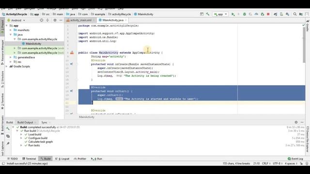 Android Studio Tutorial For Beginner #5: Activity Lifecycle In Android смотреть онлайн