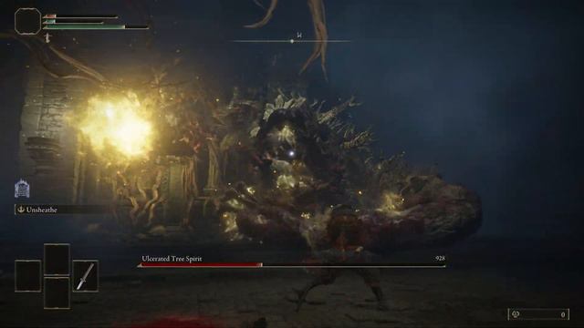 Fringefolk Heros Grave - Ulcerated tree spirit Elden Ring guide - optional BOSS - STRAND GRAVEYARD смотреть онлайн