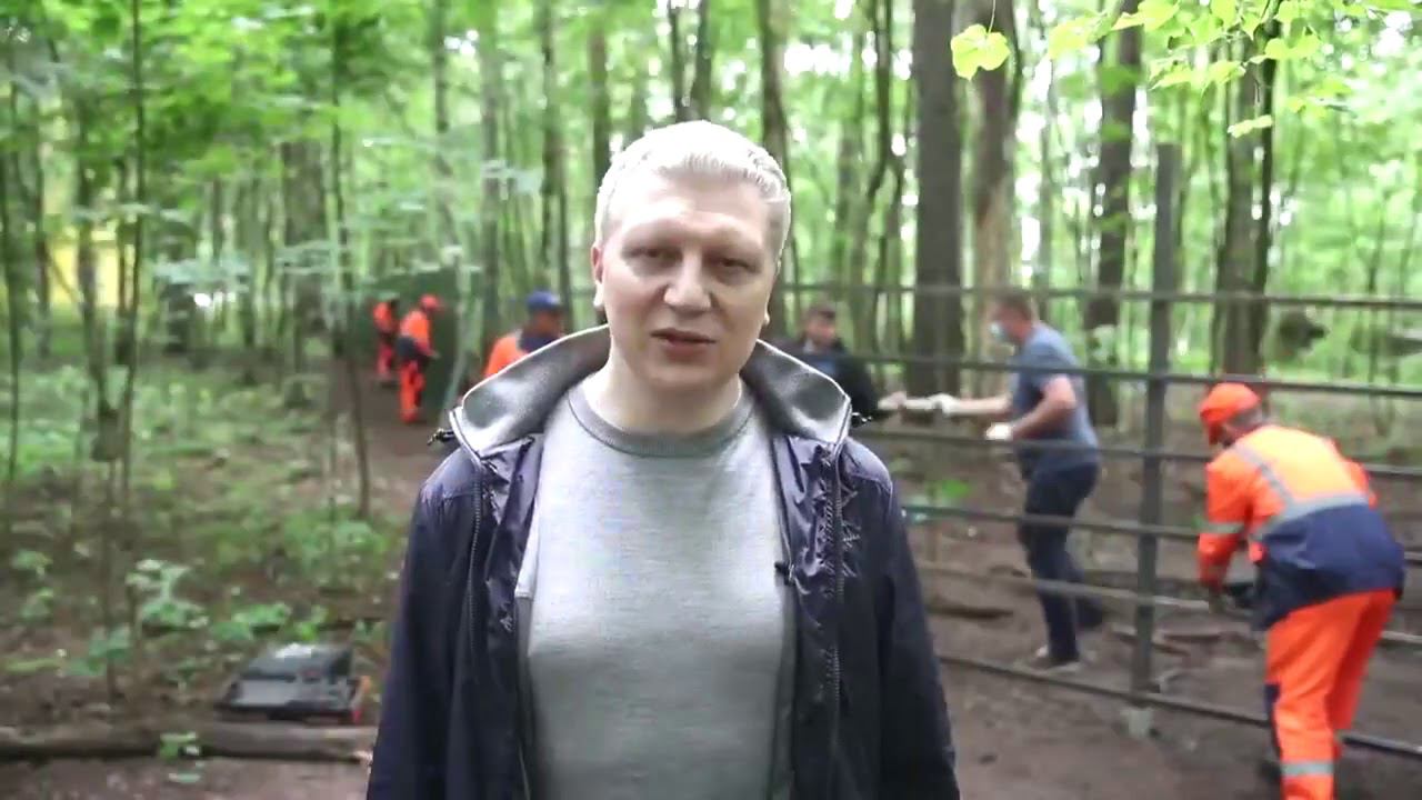 Андрей Иванов «болгаркой» демонтировал незаконный забор в Барвихе смотреть онлайн