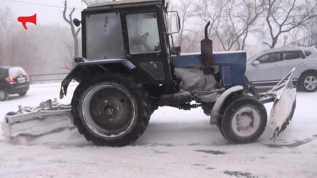 Снег и подъем на Пушкинской во Владивостоке смотреть онлайн
