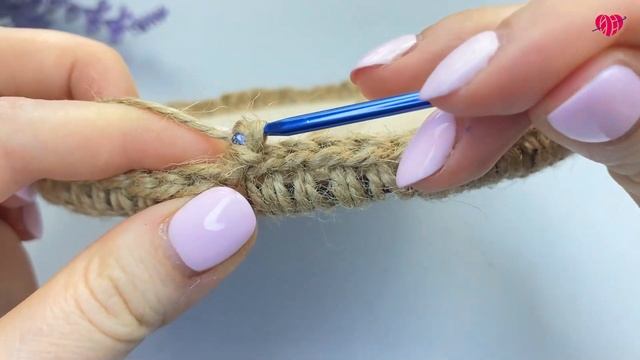 Корзинка из джута крючком | Мастер-класс смотреть онлайн