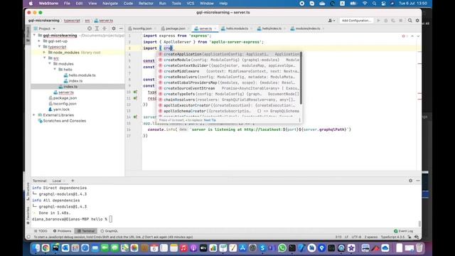 Typescript setup for GraphQL project - GraphQL Course смотреть онлайн