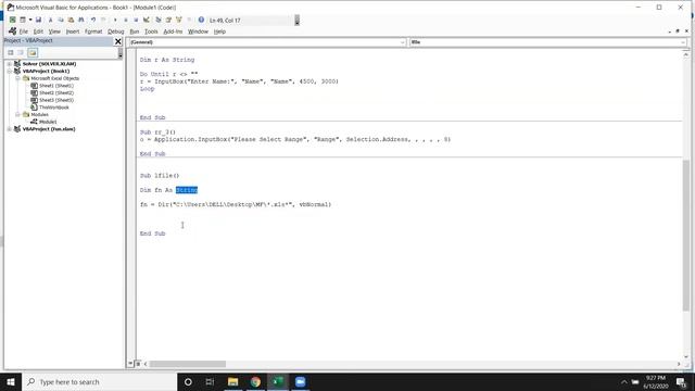 VBA Macros in Excel 2016 смотреть онлайн