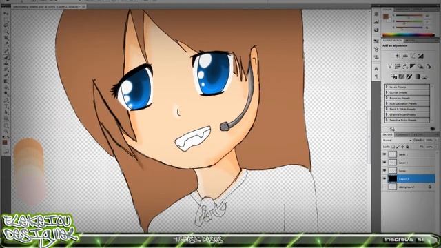 Draw | Colouring Anime in Photoshop смотреть онлайн
