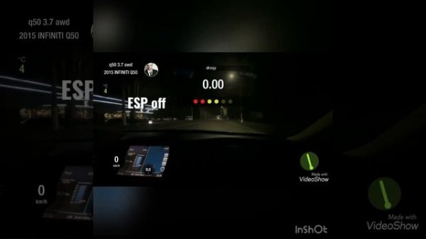 Infiniti q50 3.7 awd 0-100  100-200