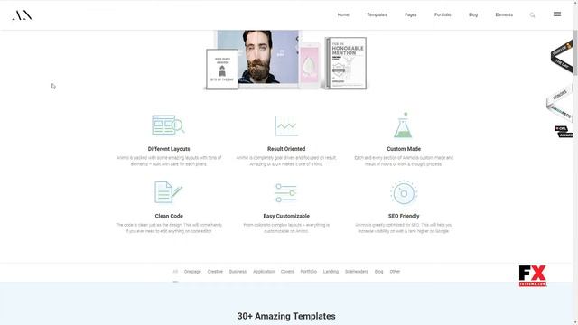 Animo -“ Creative and Clean Multi-Purpose WordPress Theme Talon P смотреть онлайн