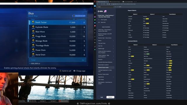 Cheat Engine in Final Fantasy VII Crisis Core Reunion смотреть онлайн