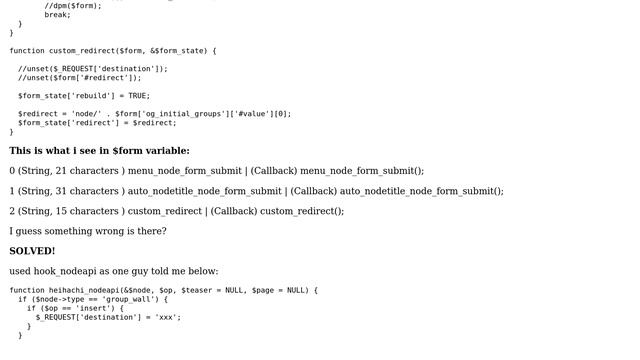 Drupal: Redirect on node form submit with custom module - hook_form_alter смотреть онлайн