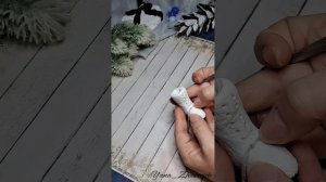 Коньки - ватная ёлочная игрушка своими руками. Процесс создания игрушки.