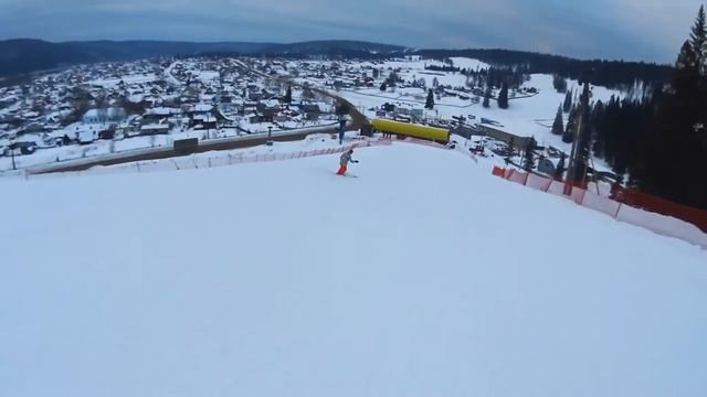 SONY HDR-AS100V |Skiing in Red Key| Горнолыжка, с. Красный Ключ смотреть онлайн