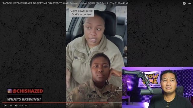 " MODERN WOMEN REACT TO GETTING DRAFTED TO WAR! Feminists Meet EQUALITY " Part 2 | The Coffee Pod смотреть онлайн