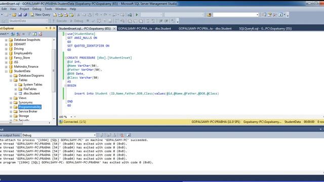 C# Tutorial for Stored Procedure to Insert смотреть онлайн