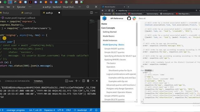 4 - login node js + oracle. Verificación existencia usuario al momento de registro смотреть онлайн