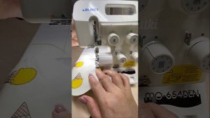Ролевой шов на оверлоке Juki MO-654DEN