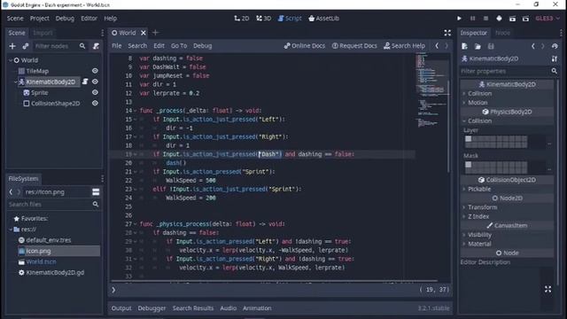 Godot Dash and Sprint Tutorial смотреть онлайн