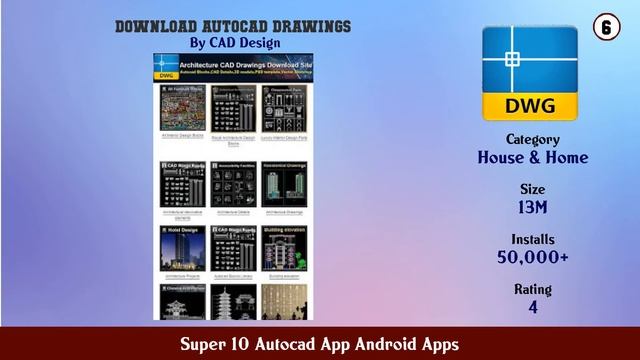 Super 10 Autocad App Android Apps смотреть онлайн