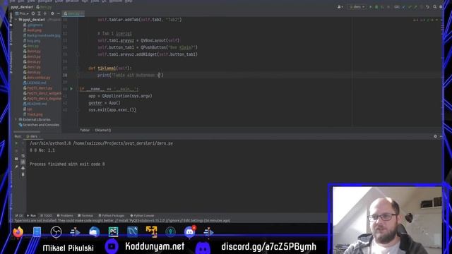 Python PyQt5 Arayüz Dersleri - Ders7 Tablar Olusturma смотреть онлайн