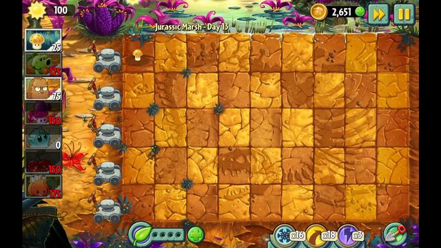Plants vs Zombies 2 #150 Jurassic Marsh Прохождение Gameplay Walkthrough ios android смотреть онлайн