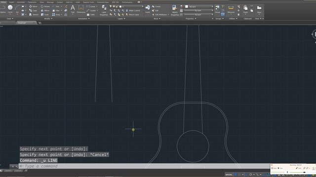 Beginner Tutorial 2 (AutoCAD 2017) - Designing a Guitar смотреть онлайн