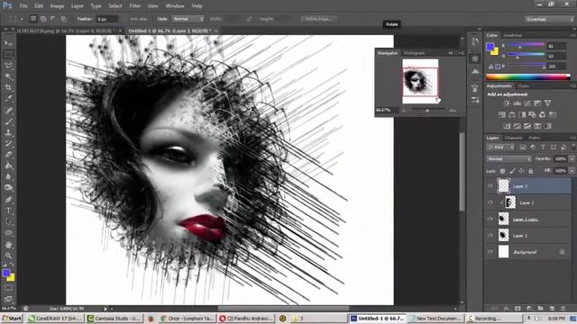 Tutorial Photoshop Cs6 "Combination Of Photo" (Easy for Beginner) #23 смотреть онлайн