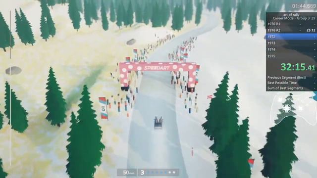 [WR] Art Of Rally Speedrun - Career Group 3 1:04:30