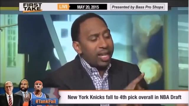 Stephen A Smith Reaction: Before & After 2015 Knicks Draft (Kristaps Porzingis) смотреть онлайн
