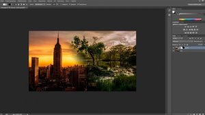 как в фотошопе сделать плавный переход между фотографиями