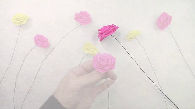 How to make a paper ROSE BOUQUET | Origami Rose | Paper Craft | Paper ART 013 смотреть онлайн