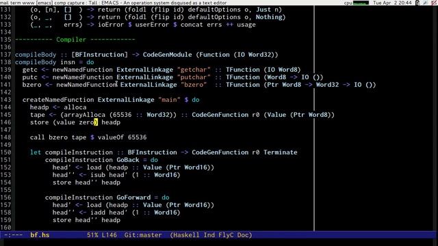 Adventures in Haskell - LLVM for BF - Episode 10 смотреть онлайн