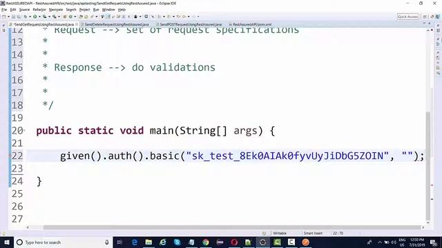 REST ASSURED API Tutorial - Lecture 3 - Sending The Get Request With Basic Auth смотреть онлайн