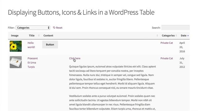 How to Add Links, Buttons & Icons in Posts Table Pro WordPress Plugin смотреть онлайн