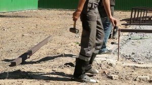 беседка на винтовых сваях