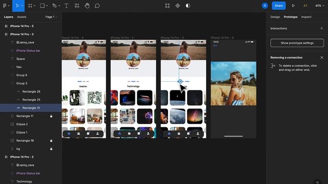 How to animate prototype in figma using smart animate смотреть онлайн