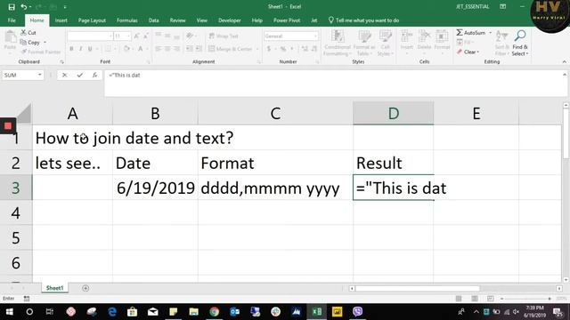 Excel Magic trick: How to join date and text in #Excel смотреть онлайн