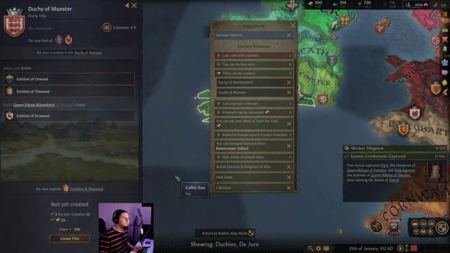 Heir to a Hollow Crown - Let's Play Crusader Kings 3 - Forming Scotland - Part 11 смотреть онлайн