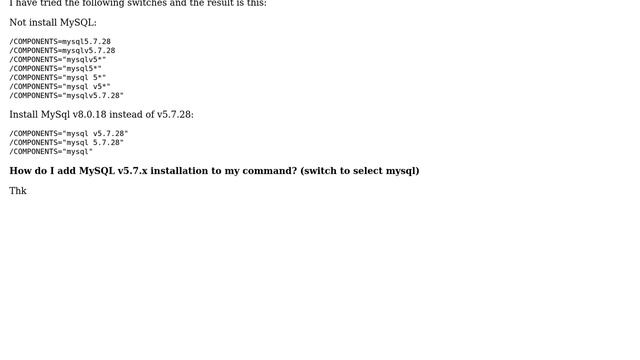 Trouble with the silent installation command wamp 3.2.x and mysql v5.7.x смотреть онлайн