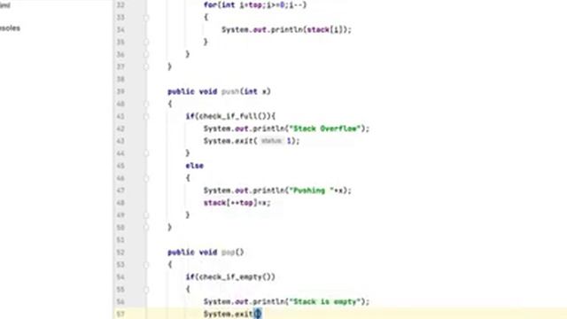 Implement stack in Java | step by step code development смотреть онлайн