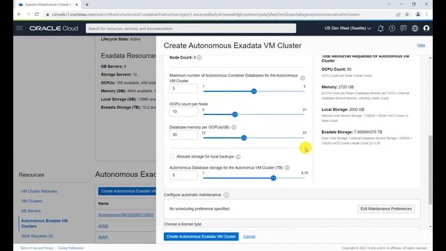Creating an Oracle Autonomous VM Cluster смотреть онлайн