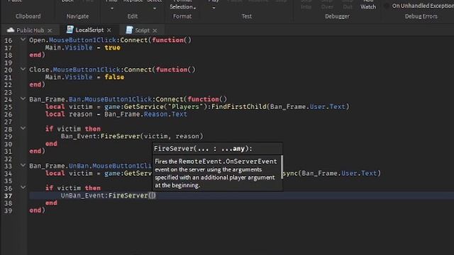 How to make an Advanced Admin Panel with DataStore for Bans I ROBLOX STUDIO смотреть онлайн