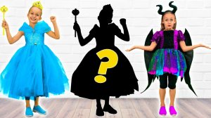 Развивающие игры для малышей от Майи и Маши - Найди тень принцессы